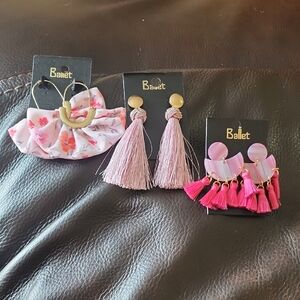 Pink and Gold Hair Accessories Set with Elegant Textures